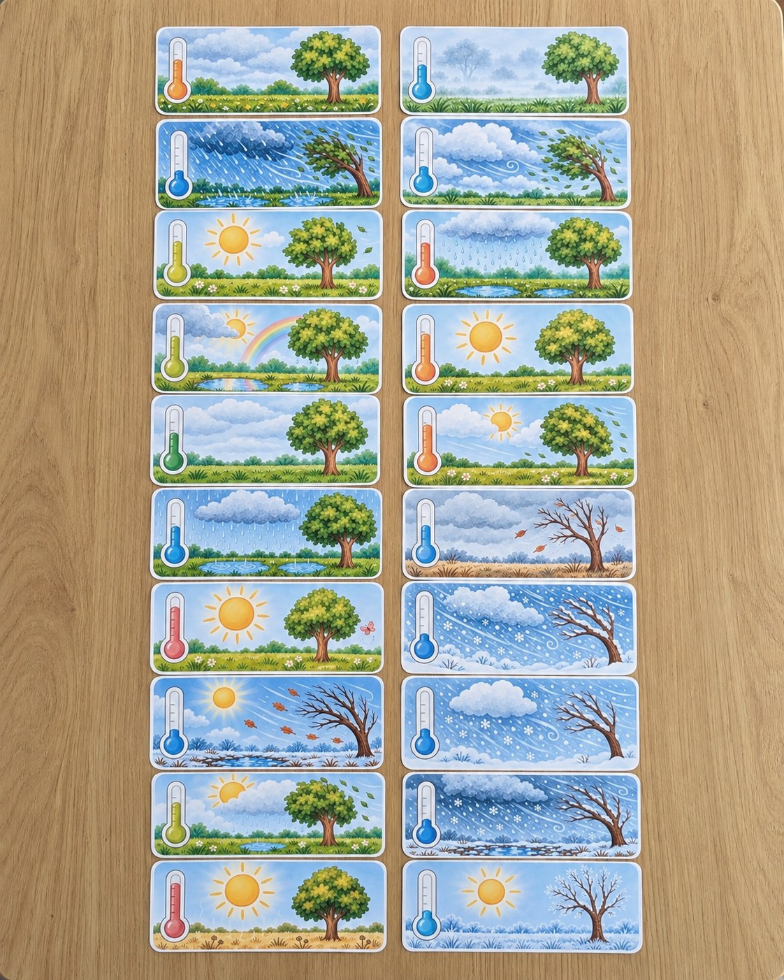 Alle Wetterkarten mit Thermometer im Überblick