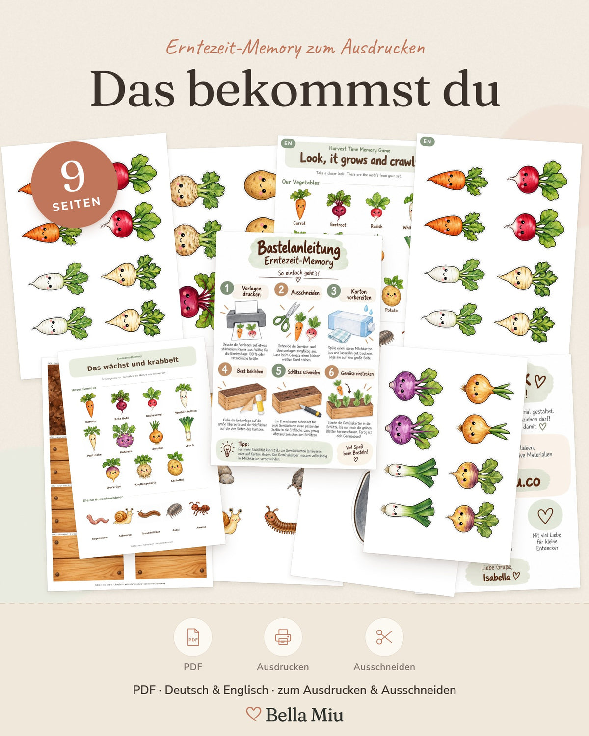 Übersicht aller Seiten: Erntezeit Memory