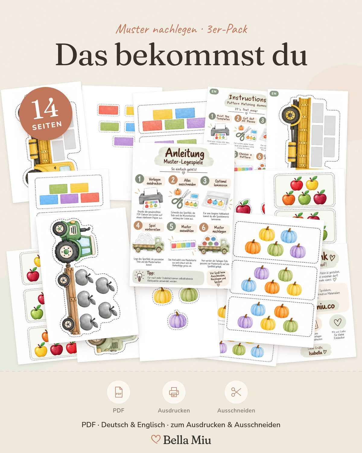 Overview of all pages: Pattern Matching Games 3-Pack